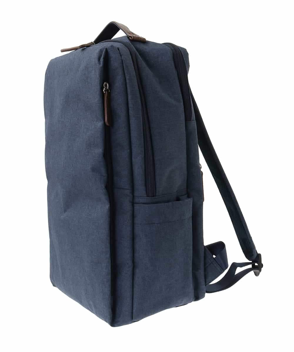 BPBGA33180 MK MICHEL KLEIN BAG(MK ミッシェルクラン バッグ) フロントタックスクエアデザインリュック ネイビー