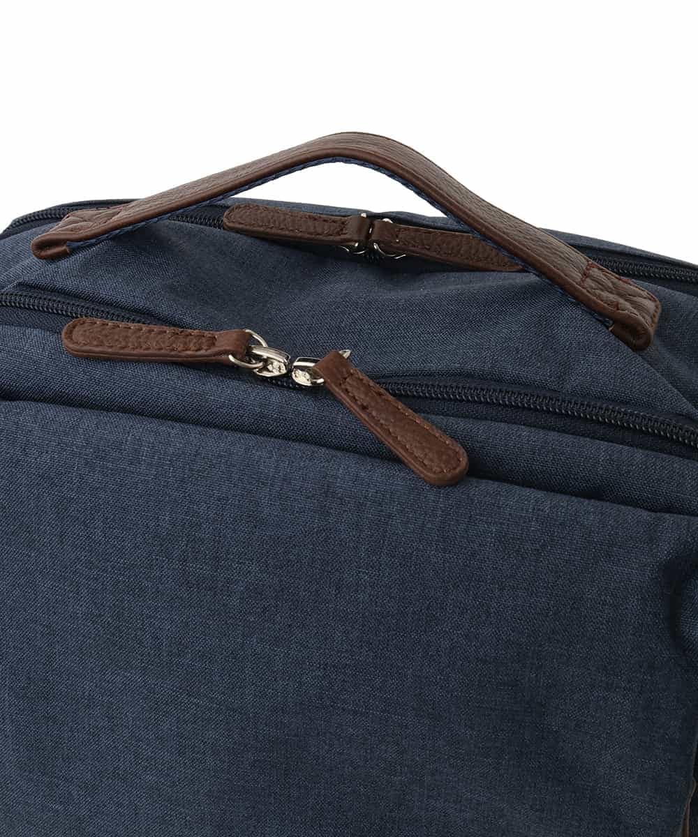 BPBGA33180 MK MICHEL KLEIN BAG(MK ミッシェルクラン バッグ) フロントタックスクエアデザインリュック ネイビー