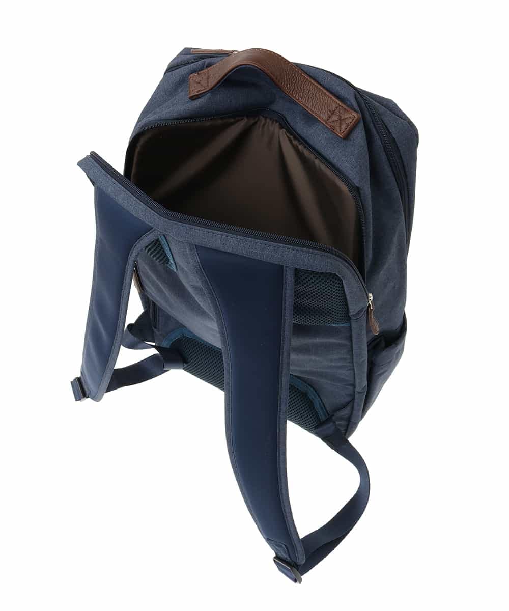 BPBGA33180 MK MICHEL KLEIN BAG(MK ミッシェルクラン バッグ) フロントタックスクエアデザインリュック ネイビー