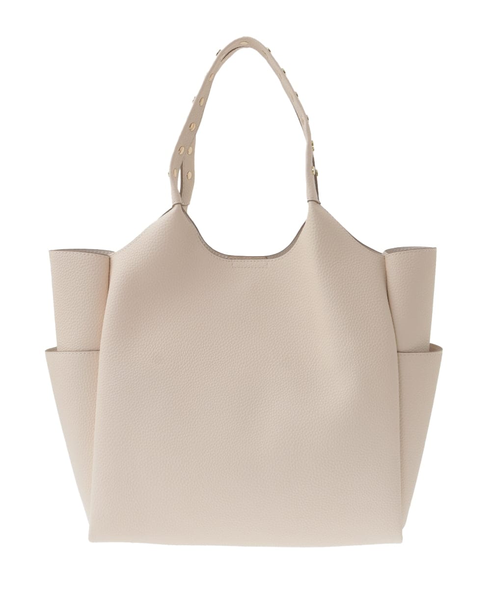 BPBGA61160 MK MICHEL KLEIN BAG(MK ミッシェルクラン バッグ) [A4収納]スタッズハンドルスクエアトートバッグ ブラック