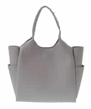 BPBGA61160 MK MICHEL KLEIN BAG(MK ミッシェルクラン バッグ) [A4収納]スタッズハンドルスクエアトートバッグ グレー