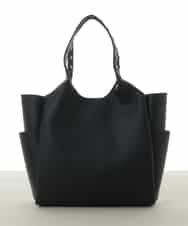 BPBGA61160 MK MICHEL KLEIN BAG(MK ミッシェルクラン バッグ) [A4収納]スタッズハンドルスクエアトートバッグ ブラック