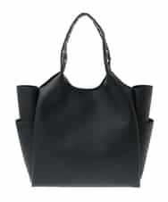 BPBGA61160 MK MICHEL KLEIN BAG(MK ミッシェルクラン バッグ) [A4収納]スタッズハンドルスクエアトートバッグ ブラック