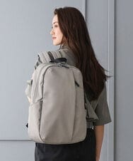 BPBGD24170 MK MICHEL KLEIN BAG(MK ミッシェルクラン バッグ) [A4収納可/カラビナ付き]センターポケットデザインリュック グレー