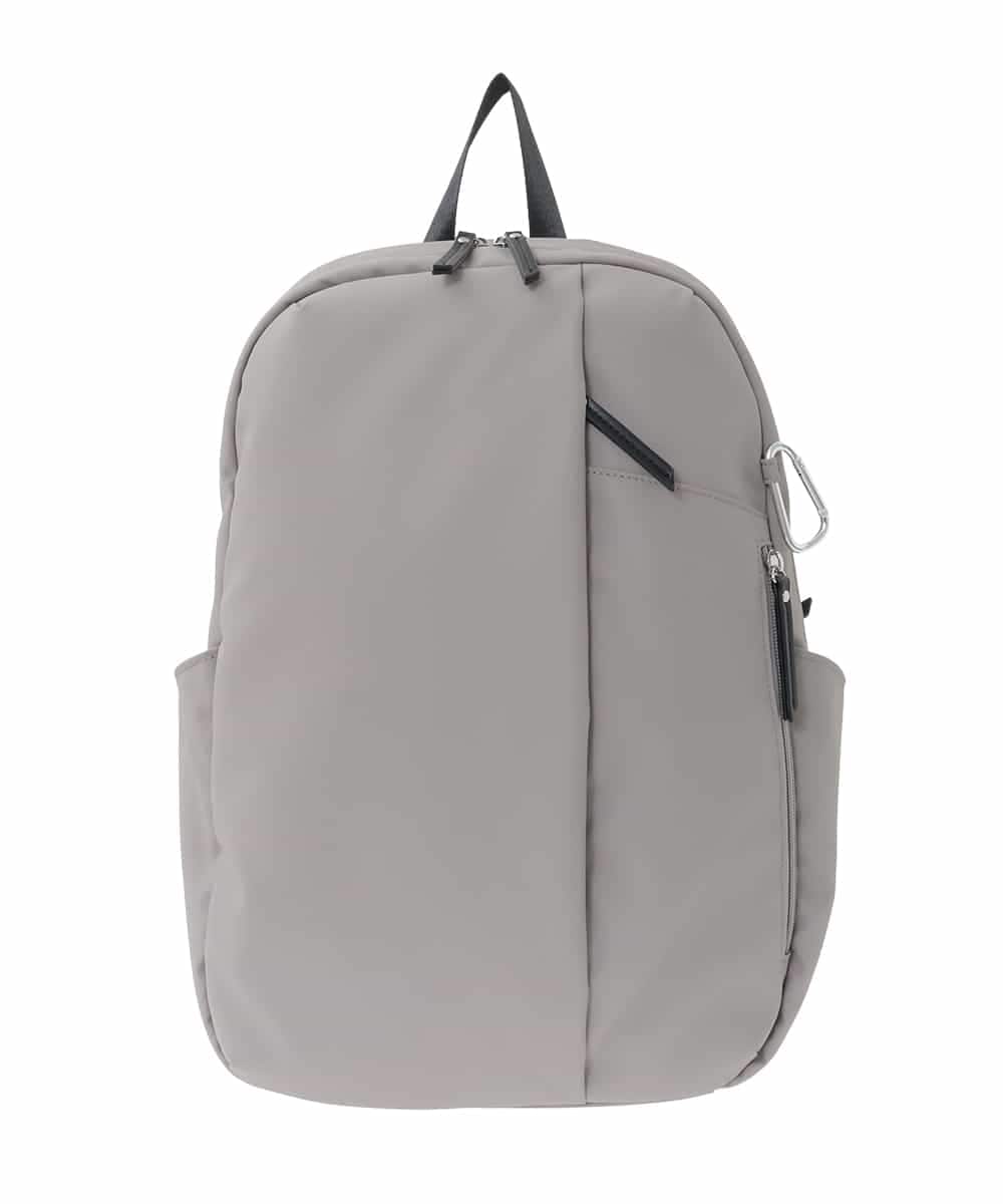 BPBGD24170 MK MICHEL KLEIN BAG(MK ミッシェルクラン バッグ) [A4収納可/カラビナ付き]センターポケットデザインリュック グレー