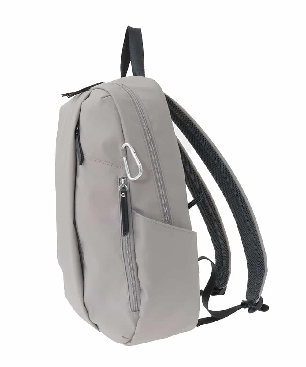 BPBGD24170 MK MICHEL KLEIN BAG(MK ミッシェルクラン バッグ) [A4収納可/カラビナ付き]センターポケットデザインリュック グレー