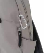 BPBGD24170 MK MICHEL KLEIN BAG(MK ミッシェルクラン バッグ) [A4収納可/カラビナ付き]センターポケットデザインリュック グレー