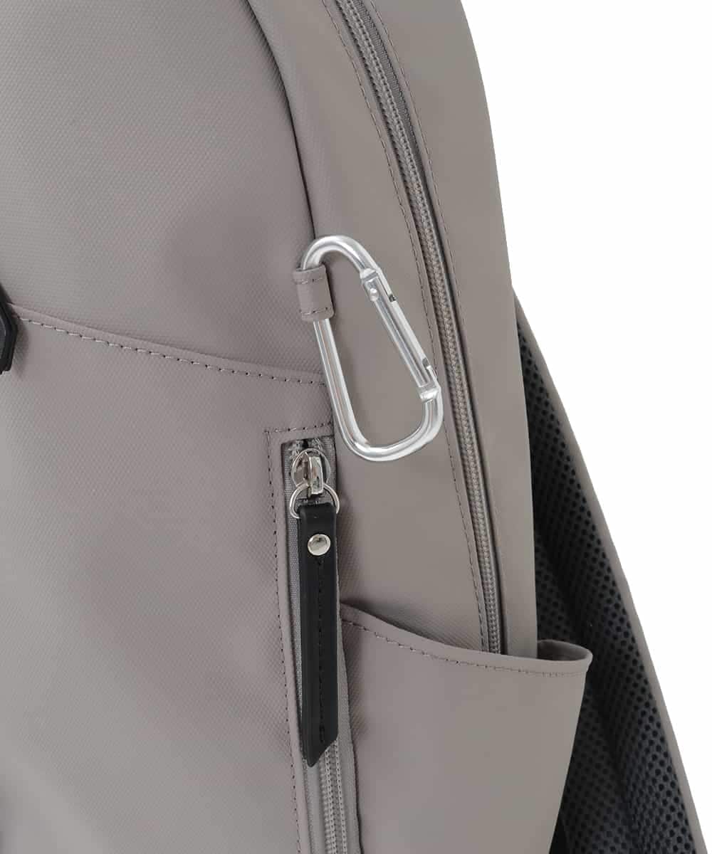 BPBGD24170 MK MICHEL KLEIN BAG(MK ミッシェルクラン バッグ) [A4収納可/カラビナ付き]センターポケットデザインリュック グレー