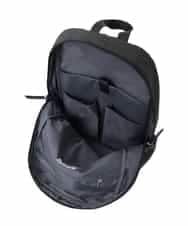 BPBGD24170 MK MICHEL KLEIN BAG(MK ミッシェルクラン バッグ) [A4収納可/カラビナ付き]センターポケットデザインリュック グレー