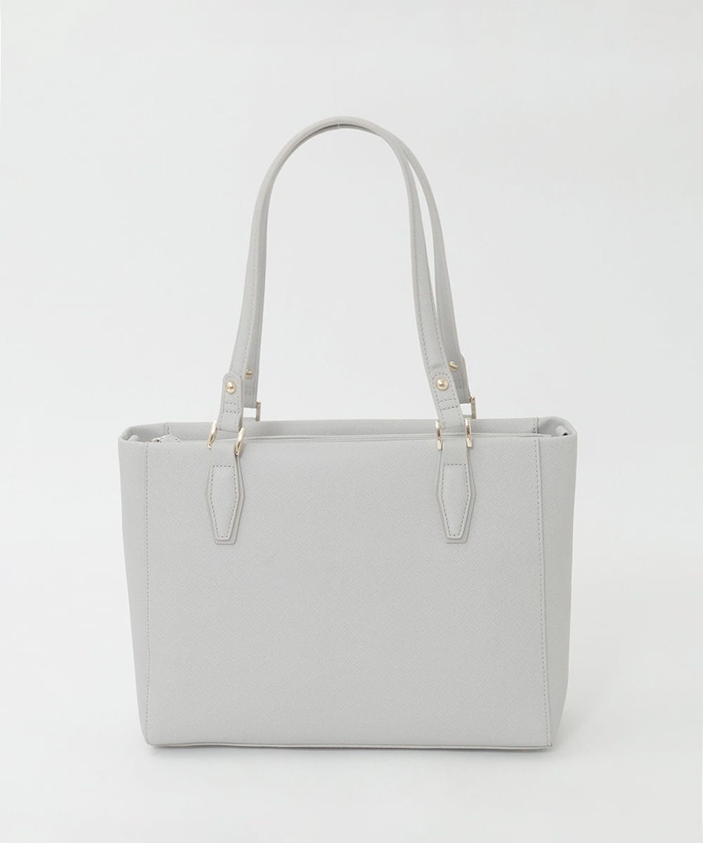 BPBGD61160 MK MICHEL KLEIN BAG(MK ミッシェルクラン バッグ) [2WAY/A4収納可]合成皮革エンボスビジネストート ブラック