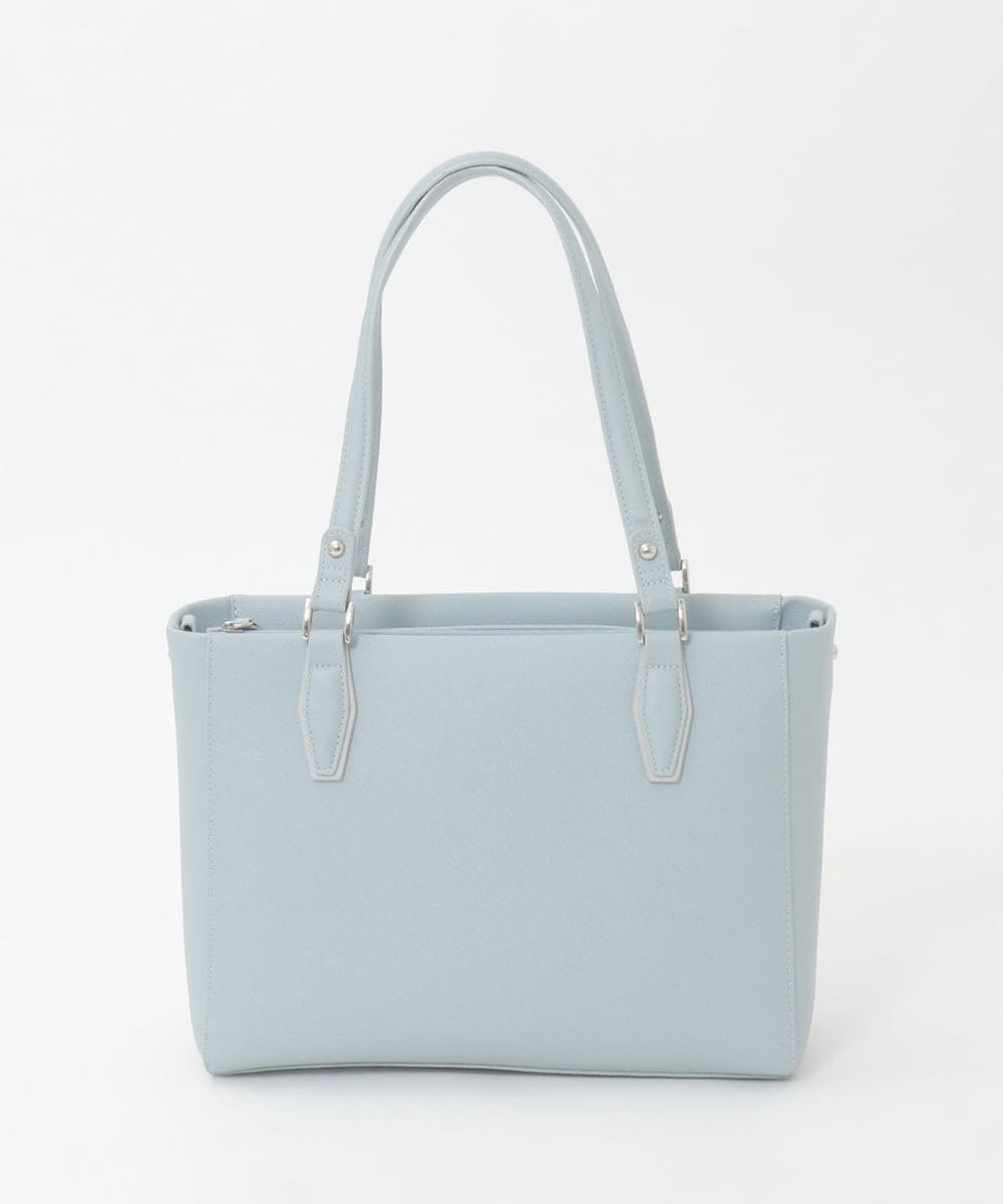BPBGD61160 MK MICHEL KLEIN BAG(MK ミッシェルクラン バッグ) [2WAY/A4収納可]合成皮革エンボスビジネストート ブラック