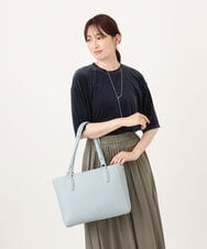 BPBGD61160 MK MICHEL KLEIN BAG(MK ミッシェルクラン バッグ) [2WAY/A4収納可]合成皮革エンボスビジネストート ブラック