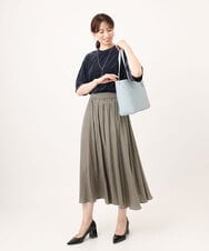 BPBGD61160 MK MICHEL KLEIN BAG(MK ミッシェルクラン バッグ) [2WAY/A4収納可]合成皮革エンボスビジネストート ブラック