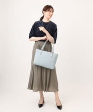 BPBGD61160 MK MICHEL KLEIN BAG(MK ミッシェルクラン バッグ) [2WAY/A4収納可]合成皮革エンボスビジネストート ブラック