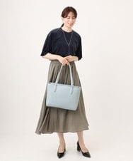 BPBGD61160 MK MICHEL KLEIN BAG(MK ミッシェルクラン バッグ) [2WAY/A4収納可]合成皮革エンボスビジネストート ブラック
