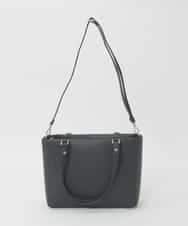 BPBGD61160 MK MICHEL KLEIN BAG(MK ミッシェルクラン バッグ) [2WAY/A4収納可]合成皮革エンボスビジネストート ブラック