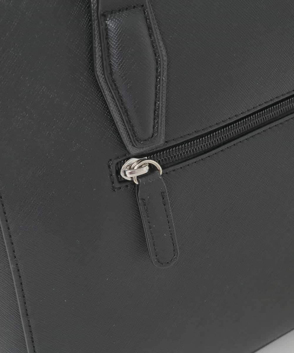 BPBGD61160 MK MICHEL KLEIN BAG(MK ミッシェルクラン バッグ) [2WAY/A4収納可]合成皮革エンボスビジネストート ブラック