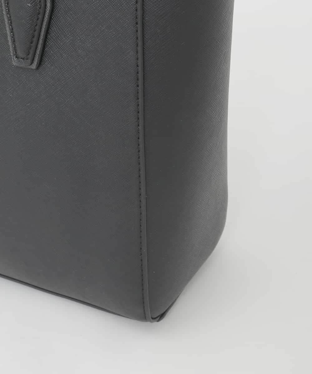 BPBGD61160 MK MICHEL KLEIN BAG(MK ミッシェルクラン バッグ) [2WAY/A4収納可]合成皮革エンボスビジネストート ブラック