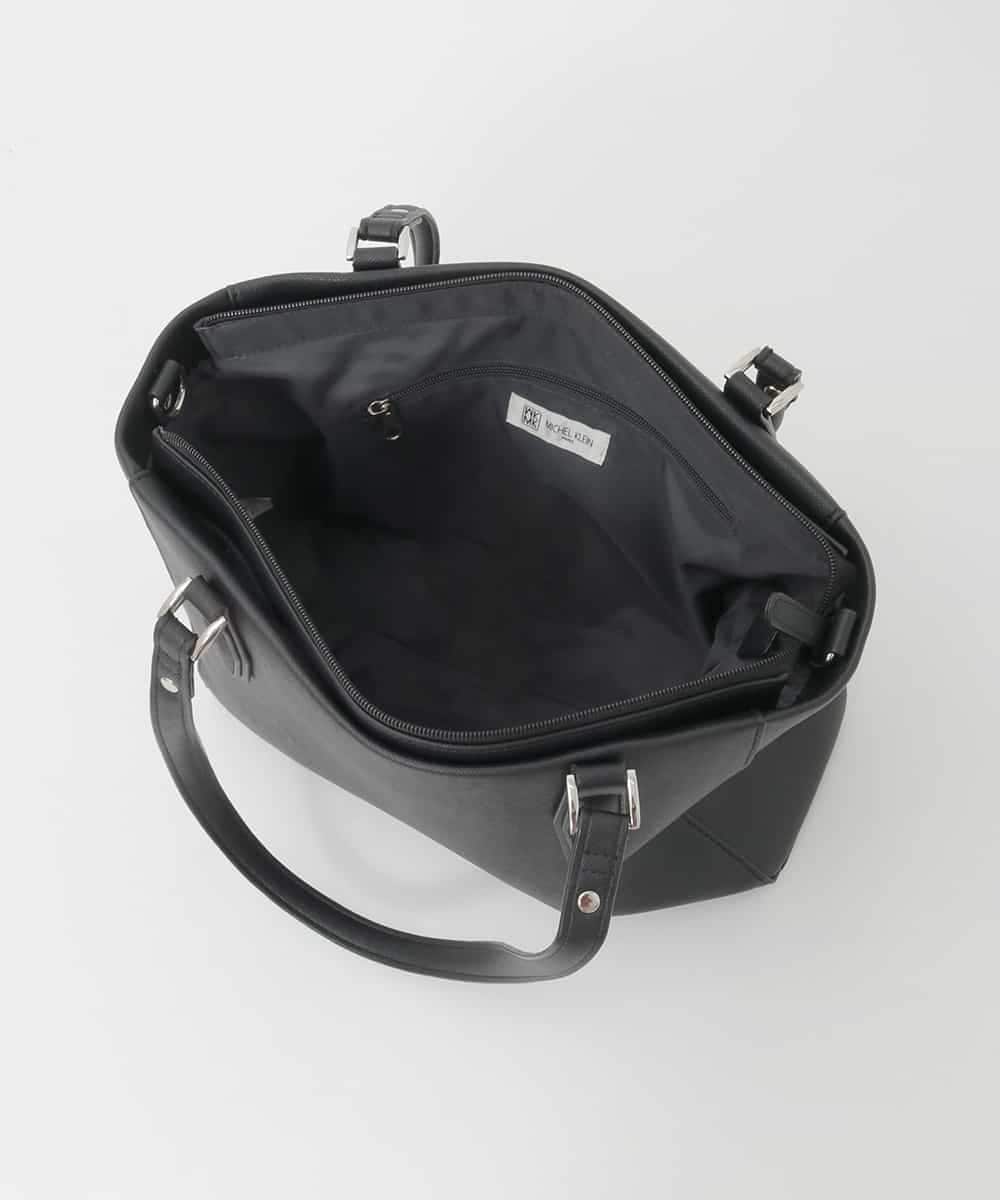 BPBGD61160 MK MICHEL KLEIN BAG(MK ミッシェルクラン バッグ) [2WAY/A4収納可]合成皮革エンボスビジネストート ブラック