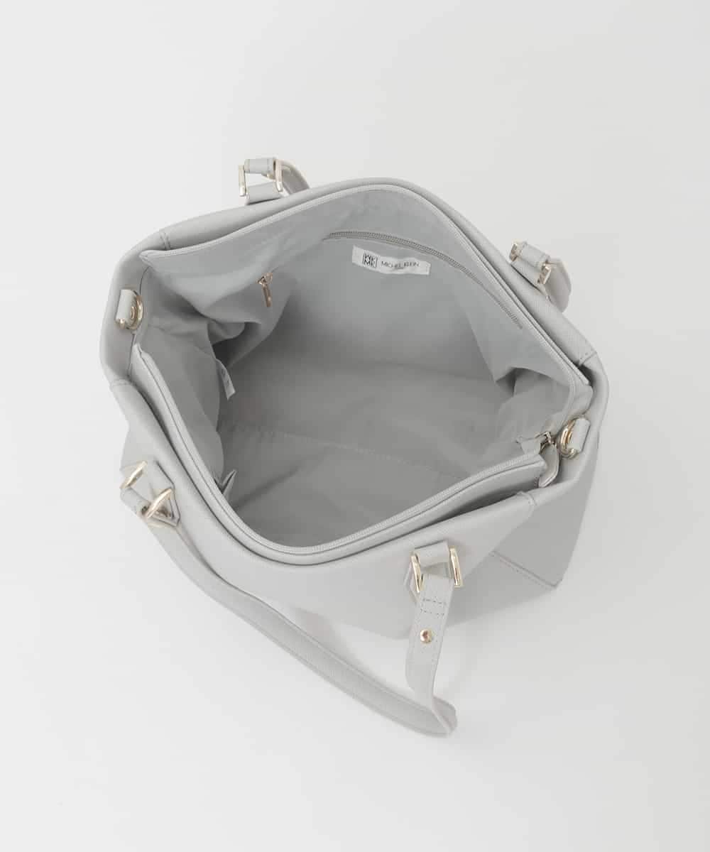 BPBGD61160 MK MICHEL KLEIN BAG(MK ミッシェルクラン バッグ) [2WAY/A4収納可]合成皮革エンボスビジネストート ブラック