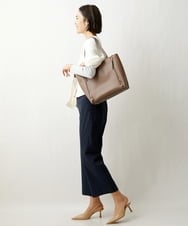 BPBGS31160 MK MICHEL KLEIN BAG(MK ミッシェルクラン バッグ) ［インバッグ付き］パンチングスクエアトートバッグ ベージュ