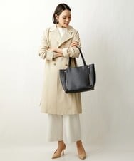 BPBGS31160 MK MICHEL KLEIN BAG(MK ミッシェルクラン バッグ) ［インバッグ付き］パンチングスクエアトートバッグ ブラック