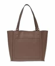BPBGS31160 MK MICHEL KLEIN BAG(MK ミッシェルクラン バッグ) ［インバッグ付き］パンチングスクエアトートバッグ ベージュ