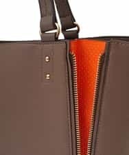 BPBGS31160 MK MICHEL KLEIN BAG(MK ミッシェルクラン バッグ) ［インバッグ付き］パンチングスクエアトートバッグ ベージュ