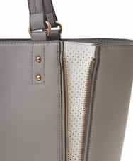 BPBGS31160 MK MICHEL KLEIN BAG(MK ミッシェルクラン バッグ) ［インバッグ付き］パンチングスクエアトートバッグ ベージュ