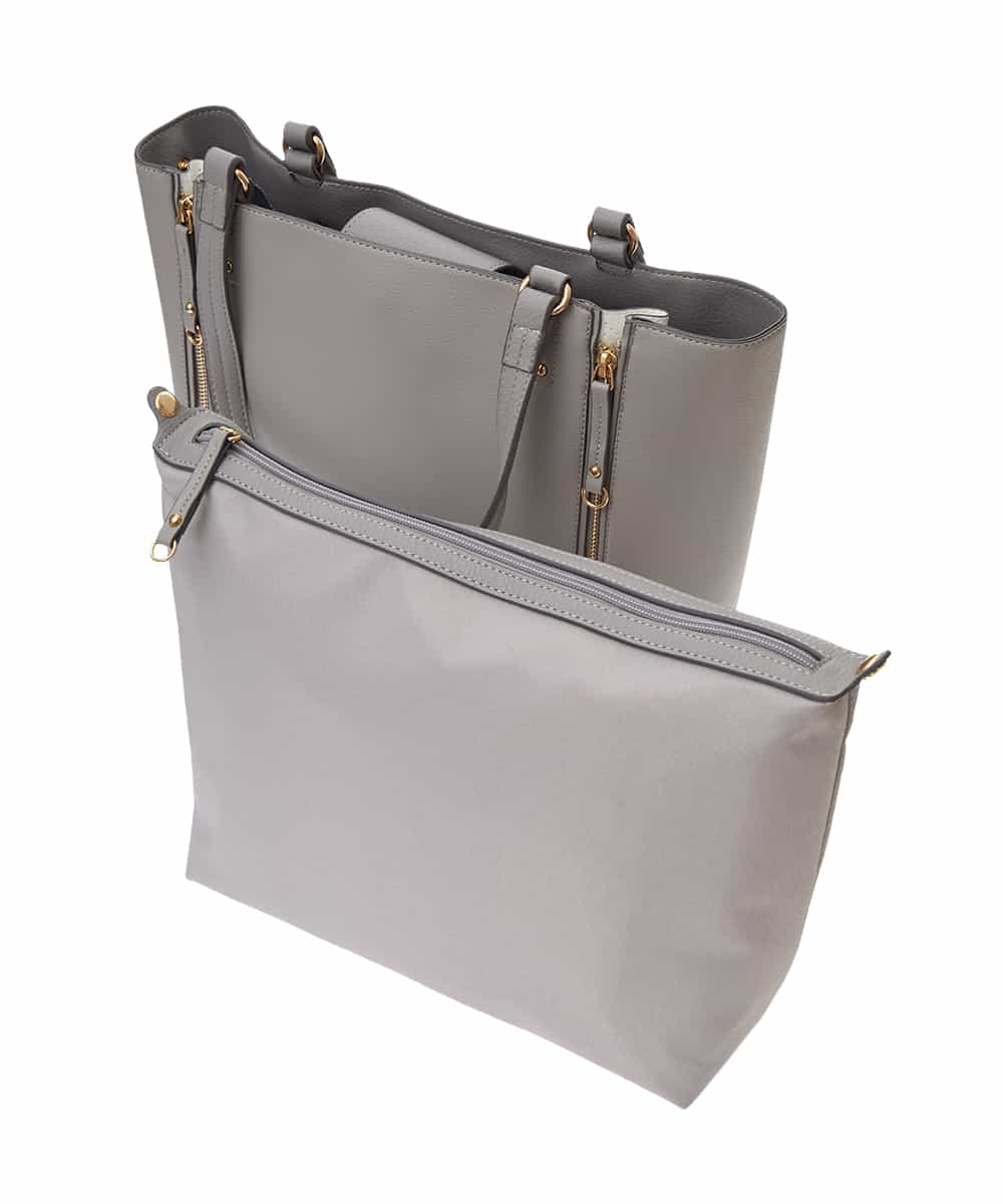 BPBGS31160 MK MICHEL KLEIN BAG(MK ミッシェルクラン バッグ) ［インバッグ付き］パンチングスクエアトートバッグ ベージュ