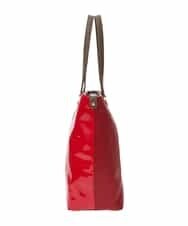 BPBGS38170 MK MICHEL KLEIN BAG(MK ミッシェルクラン バッグ) [2WAY/A4収納可能]エナメルデザインBIGトートバッグ レッド