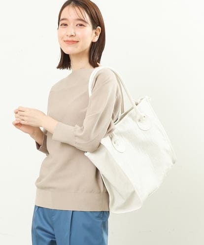 BPBGS39160 MK MICHEL KLEIN BAG [A4サイズ対応]パイピングデザインスクエアトートバッグ