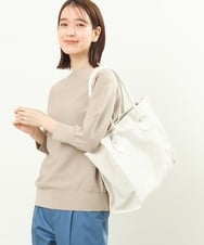 BPBGS39160 MK MICHEL KLEIN BAG(MK ミッシェルクラン バッグ) [A4サイズ対応]パイピングデザインスクエアトートバッグ アイボリー