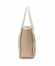 BPBGS39160 MK MICHEL KLEIN BAG(MK ミッシェルクラン バッグ) [A4サイズ対応]パイピングデザインスクエアトートバッグ ベージュ