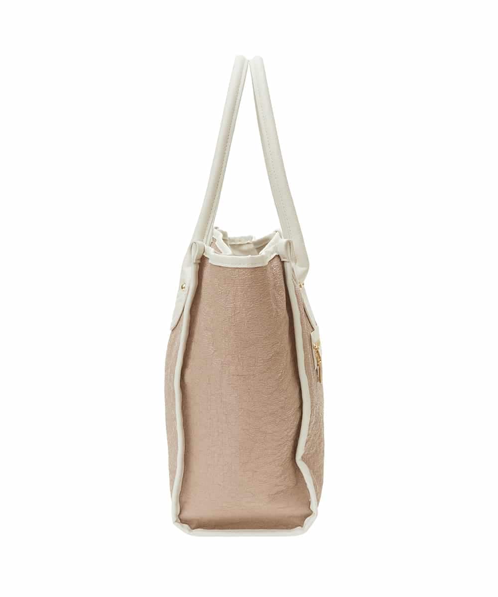 BPBGS39160 MK MICHEL KLEIN BAG(MK ミッシェルクラン バッグ) [A4サイズ対応]パイピングデザインスクエアトートバッグ ベージュ