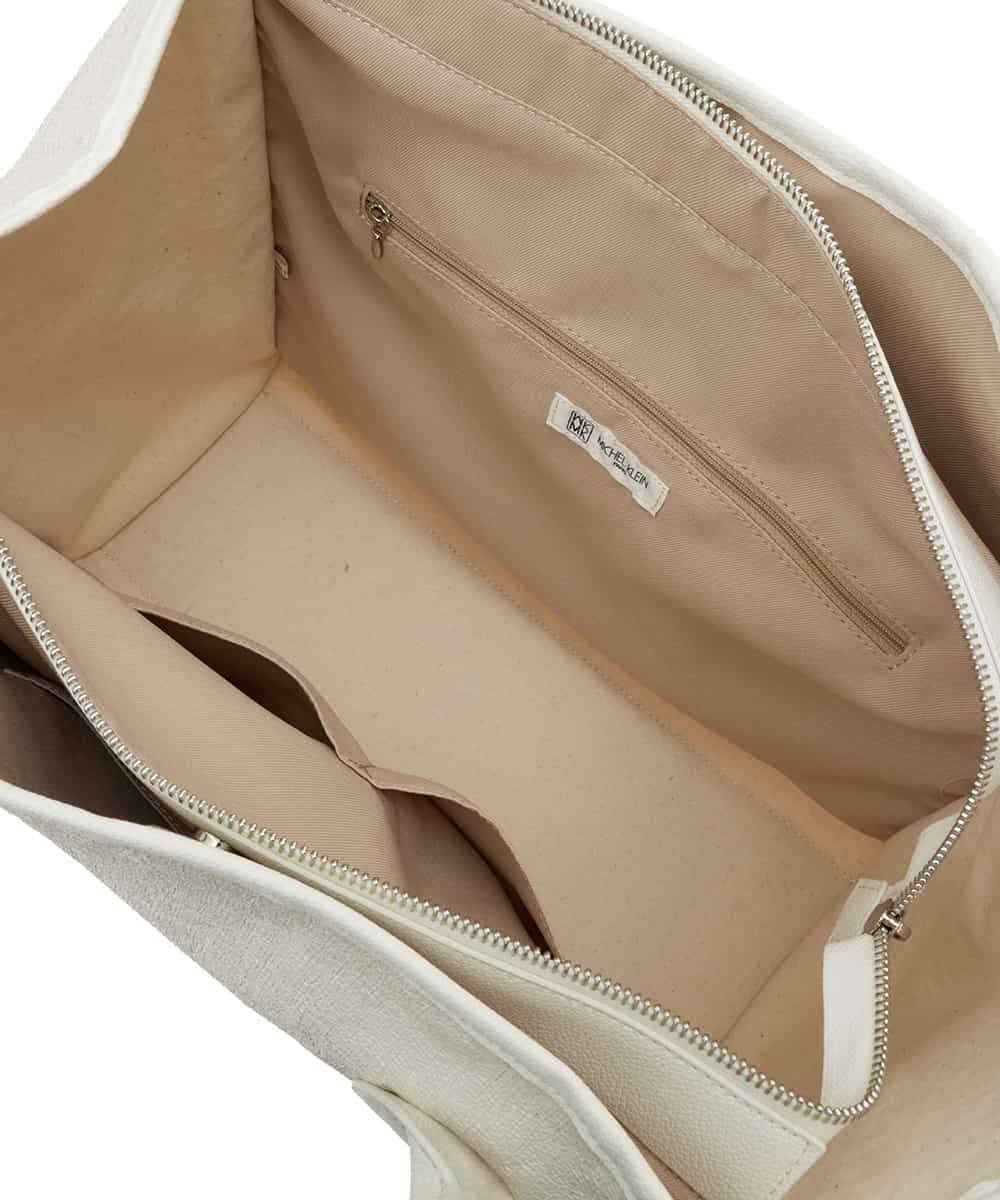 BPBGS39160 MK MICHEL KLEIN BAG(MK ミッシェルクラン バッグ) [A4サイズ対応]パイピングデザインスクエアトートバッグ ベージュ