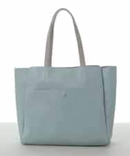 BPBGS62140 MK MICHEL KLEIN BAG(MK ミッシェルクラン バッグ) [A4サイズ対応]フェイクレザーデザイントートバッグ ライトブルー
