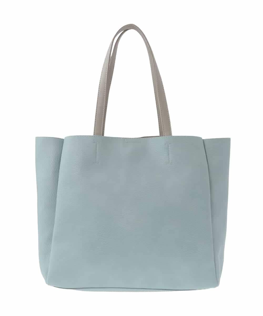 BPBGS62140 MK MICHEL KLEIN BAG(MK ミッシェルクラン バッグ) [A4サイズ対応]フェイクレザーデザイントートバッグ ライトブルー