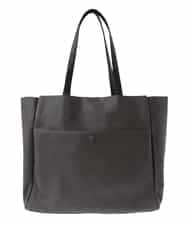 BPBGS62140 MK MICHEL KLEIN BAG(MK ミッシェルクラン バッグ) [A4サイズ対応]フェイクレザーデザイントートバッグ ダークグレー