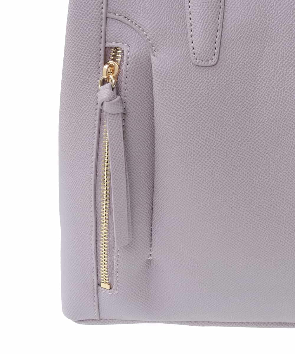 BPBGV31160 MK MICHEL KLEIN BAG(MK ミッシェルクラン バッグ) [2WAY/通勤におすすめ]サイドファスナーエレガントスクエアバッグ ラベンダー