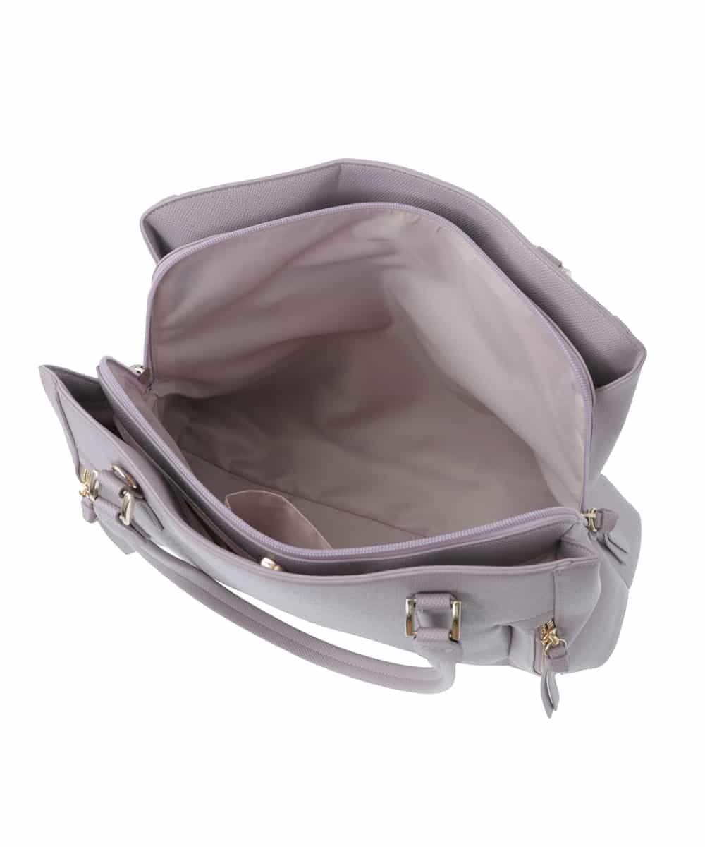 BPBGV31160 MK MICHEL KLEIN BAG(MK ミッシェルクラン バッグ) [2WAY/通勤におすすめ]サイドファスナーエレガントスクエアバッグ ラベンダー