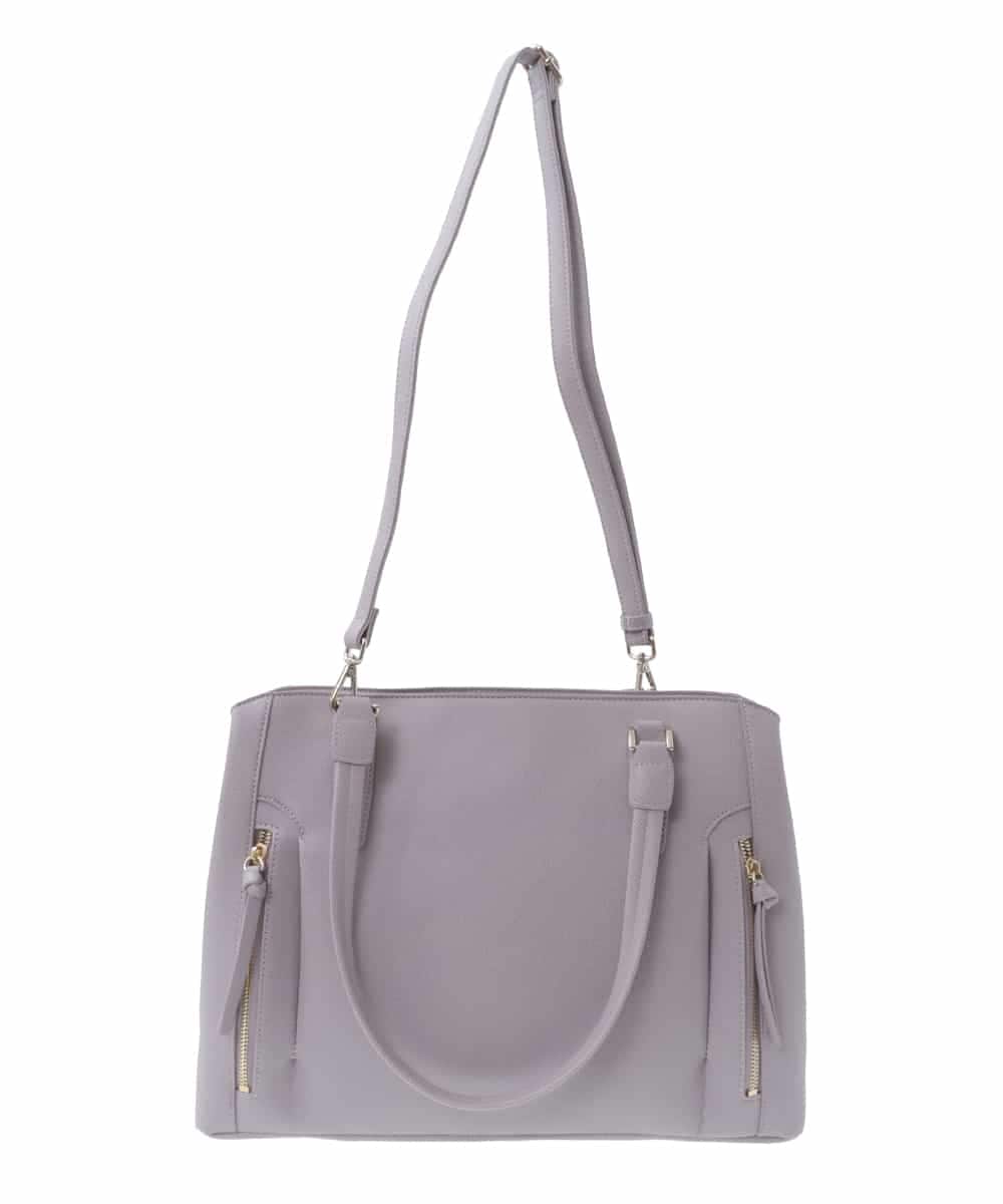 BPBGV31160 MK MICHEL KLEIN BAG(MK ミッシェルクラン バッグ) [2WAY/通勤におすすめ]サイドファスナーエレガントスクエアバッグ ラベンダー