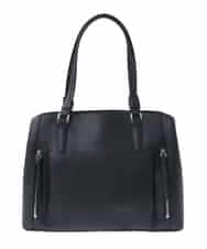BPBGV31160 MK MICHEL KLEIN BAG(MK ミッシェルクラン バッグ) [2WAY/通勤におすすめ]サイドファスナーエレガントスクエアバッグ ブラック