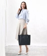 BPBGV32150 MK MICHEL KLEIN BAG(MK ミッシェルクラン バッグ) [収納力◎]ナチュラルバイカラースクエアトートバッグ グリーン