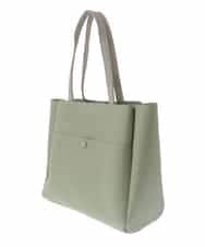 BPBGV32150 MK MICHEL KLEIN BAG(MK ミッシェルクラン バッグ) [収納力◎]ナチュラルバイカラースクエアトートバッグ グリーン