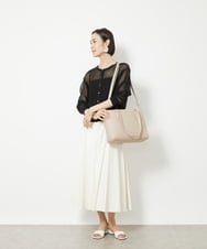 BPBGV61150 MK MICHEL KLEIN BAG(MK ミッシェルクラン バッグ) [2WAY]合成皮革スクエアトートバッグ ベージュ