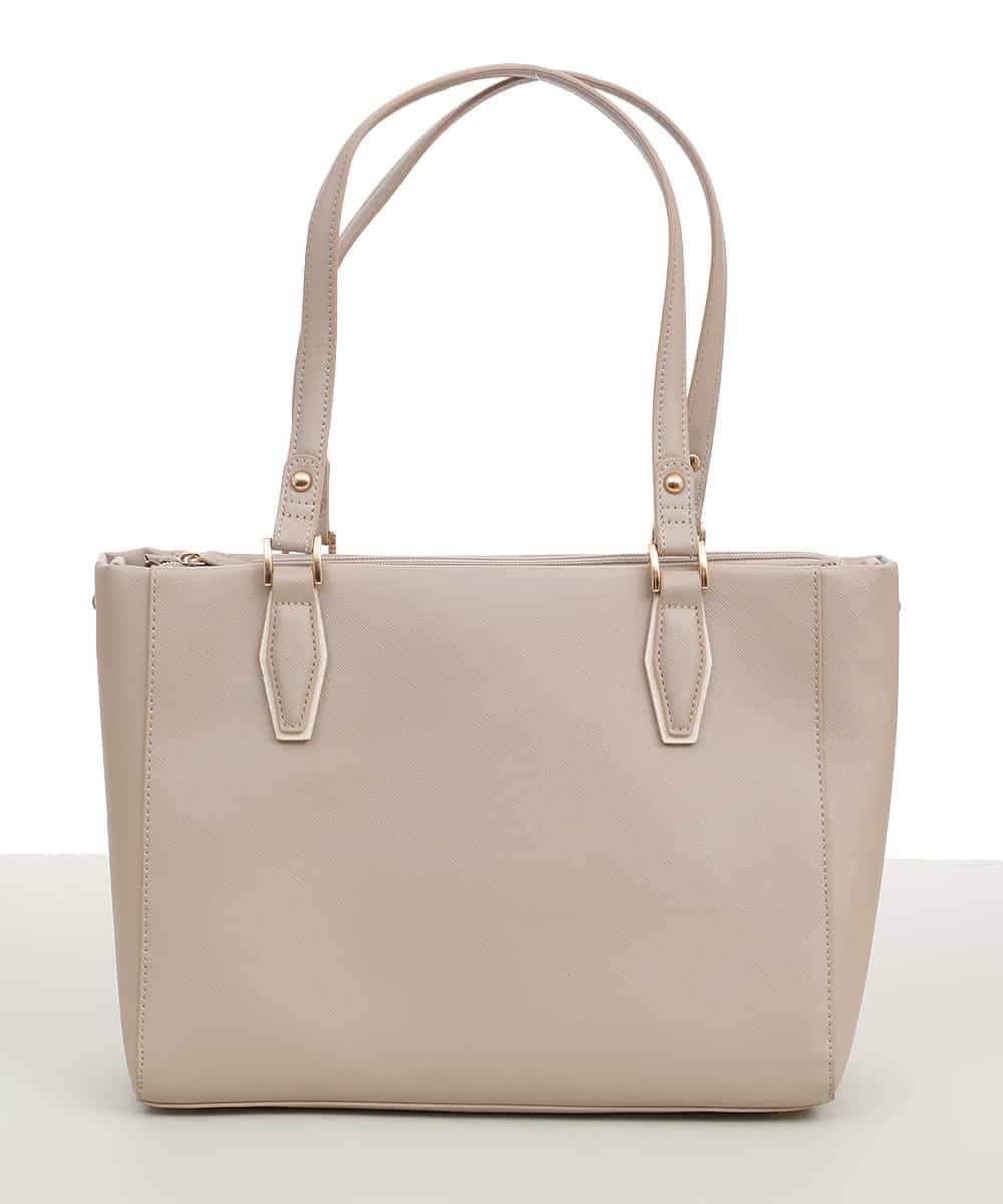 BPBGV61150 MK MICHEL KLEIN BAG(MK ミッシェルクラン バッグ) [2WAY]合成皮革スクエアトートバッグ ベージュ