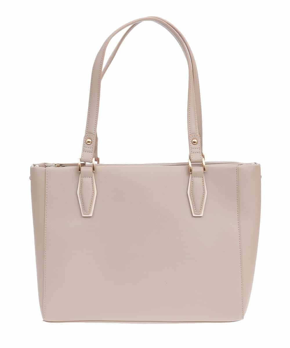 BPBGV61150 MK MICHEL KLEIN BAG(MK ミッシェルクラン バッグ) [2WAY]合成皮革スクエアトートバッグ ベージュ