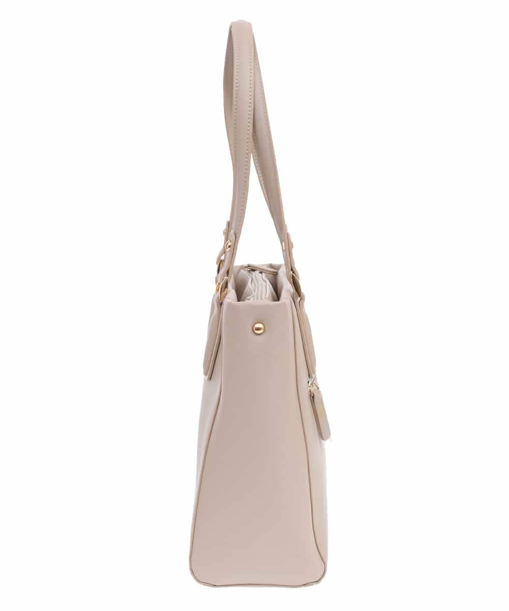 BPBGV61150 MK MICHEL KLEIN BAG(MK ミッシェルクラン バッグ) [2WAY]合成皮革スクエアトートバッグ ベージュ