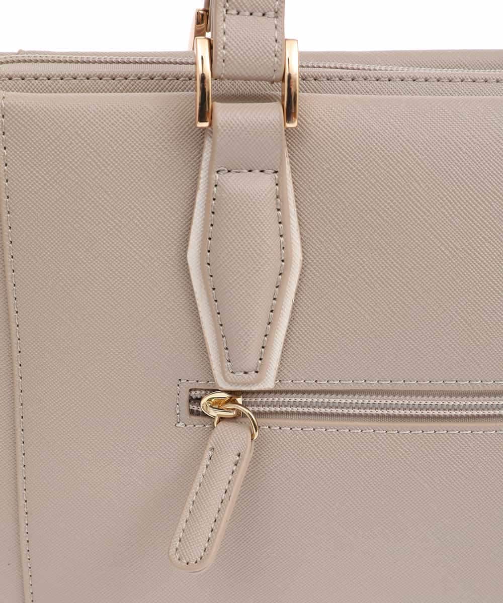 BPBGV61150 MK MICHEL KLEIN BAG(MK ミッシェルクラン バッグ) [2WAY]合成皮革スクエアトートバッグ ベージュ